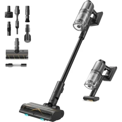 Image de dreame Z30 Aspirateur Balai sans Fil, Puissante de 310 AW, Moteur Haute Vitesse, Autonomie 90 Min, Filtre HEPA H14, Technologie Détection Poussière, Élimination des Poils d’Animaux Compagnie