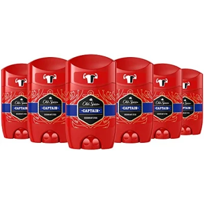 Image de Old Spice Captain Lot de 6 déodorants en stick pour homme x 50 ml