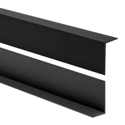 Image de Quest Angle de protection des bords en PVC Sans ruban adhésif Bande bord et coins Profilé d&#039;angle 50 x 20 mm 100 cm Noir