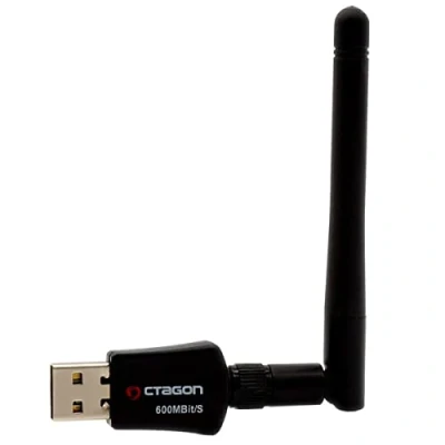 Image de Octagon WL618 Optima Wi Fi 600 Mbit/s + 2 dBi Adaptateur USB 2.0 avec double bande 2.4 &amp; 5G VU+, Gigablue, Protek et autres récepteurs satellite E2 Enigma2 ordinateur