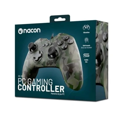 Image de NACON GC 100 Forest Camo Camouflage USB Manette de jeu PC Neuf