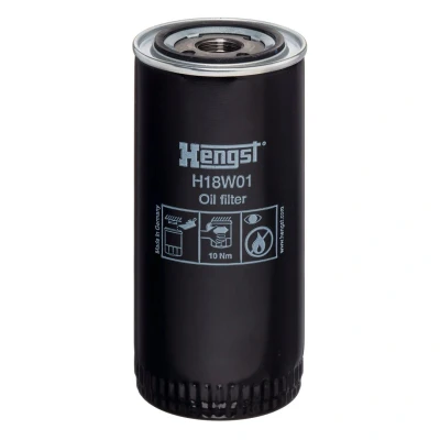 Image de HENGST FILTER H18W01 Filtre à huile 1 12 UNF vissé IVECO: TurboTech, DAF: F 1700