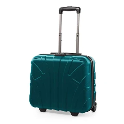 Image de Suitline Trolley Pilote Cabine, Valise Rigide avec Compartiment Ordinateur Portable, Aqua Vert