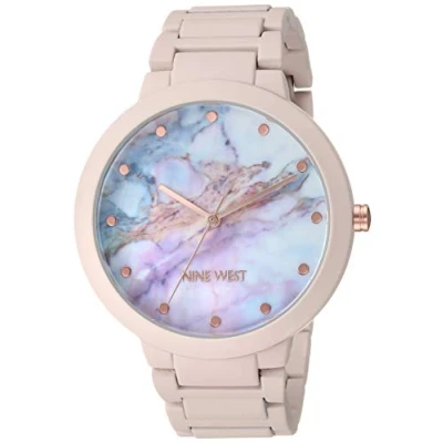 Image de Nine West Femmes Montre avec Bracelet en Caoutchouc 086702640867