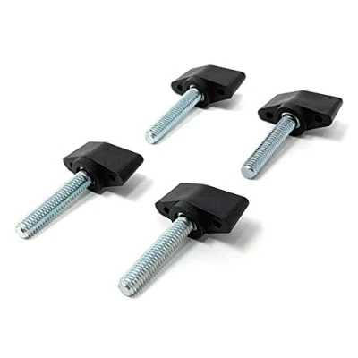 Image de Design61 4 vis à ailettes en plastique avec boulons filetés acier M6 x 28 mm