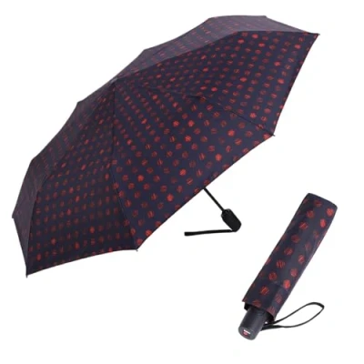Image de Knirps parapluie I.200 Medium Duomatic avec poche I petit de bouton poussoir automatique léger &amp; résistant aux tempêtes