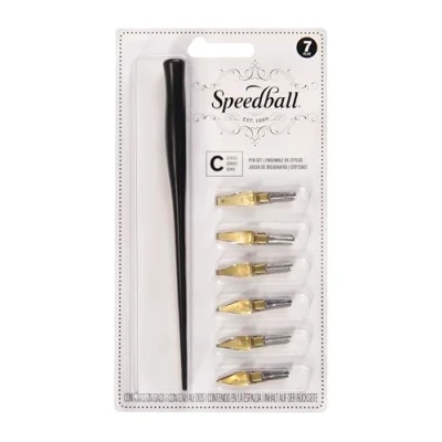 Image de Speedball Calligraphie « C » Style Lettrage Set