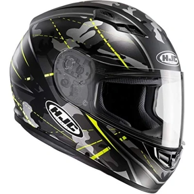 Image de HJC Casque Moto CS 15 Songt&#039;an MC4HSF, Noir/Jaune, Taille L