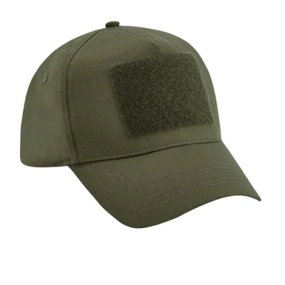 Image de Beechfield B641 Casquette Filet Réglable à L&#039;arrière avec Patch