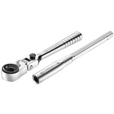 Image de Clé à cliquet 1/4&#039;&#039; ultra compact tête flexible 180 pour embouts FACOM R.180PB