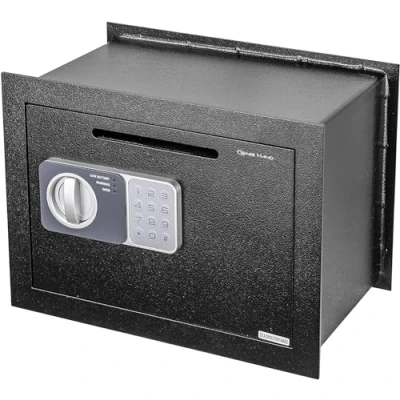 Image de Genie Hand Coffre Fort De Dépôt Mural à Encastrer Électronique avec Code et Clè pour la Maison, B Class Serrure, Anti Bounce System Fente Pêche