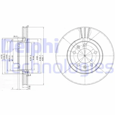Image de Disque de frein DELPHI BG2688