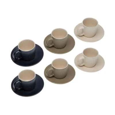 Image de Tasses à thé VERSA Tashi Lot de 6 Multicolore Grès Compatible lave vaisselle