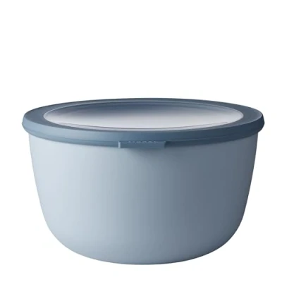 Image de Mepal Bol multi usage Cirqula Nordic blue capacité 3000 ml couvercle amovible incassable étanche stockage au congélateur, à froid passe lave vaisselle