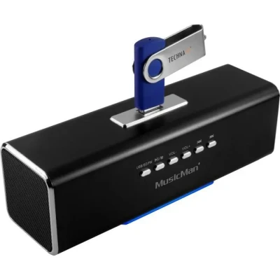 Image de Enceinte portable MUSICMAN MA SOUNDSTATION avec grille de protection Noir