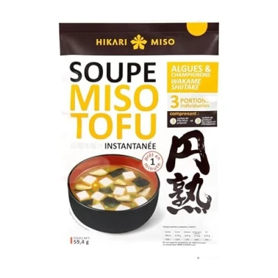 Image de HIKARI Miso Soupe Tofu Algues Champignons 59G Lot De 3 Vendu Par