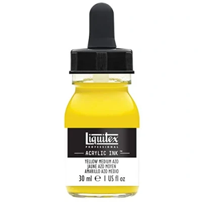 Image de Liquitex Professional Encre Acrylique Flacon Avec Pipette 30 ml Jaune Moyen