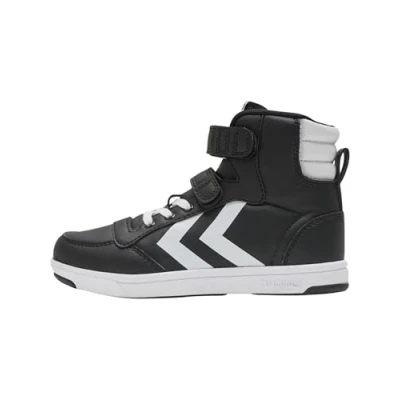 Image de Hummel Stadil Light Quick HIGH JR Baskets montantes pour enfants, Taille: 28, Black white Polyuréthane