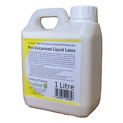 Image de Trustleaf Moule en latex liquide prévulcanisé 1 litre pour la fabrication de moules/masques/moules/SFX