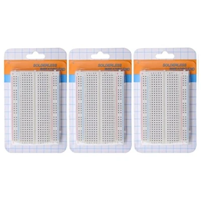 Image de HiLetgo 10pcs 400 Points Mini Solderless Planche à Pain Protoboard PCB Conseil D&#039;administration Liens Clear Circuit DIY Proto Prototypage Bouclier