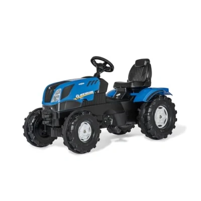 Image de Rolly Toys 601295 RollyFarmtrac New Holland (pour les enfants de 3 à 8 ans, siège réglable, pneus silencieux, attelage avant et arrière)