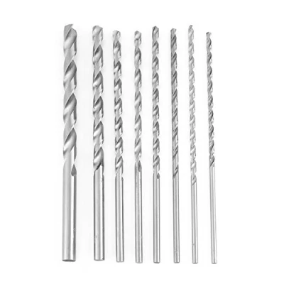 Image de Foret hélicoïdal, Fydun 8 pièces Extra Long HSS hélicoïdal à tige droite 4 10 mm polyvalent hexagonal pour le bois