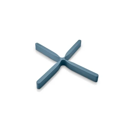 Image de EVA SOLO dessous de plat Flex bleu poussiéreux Économisez l&#039;espace dans les tiroirs avec ce pliable Silicone résistant à la chaleur et passe au lave vaisselle Design