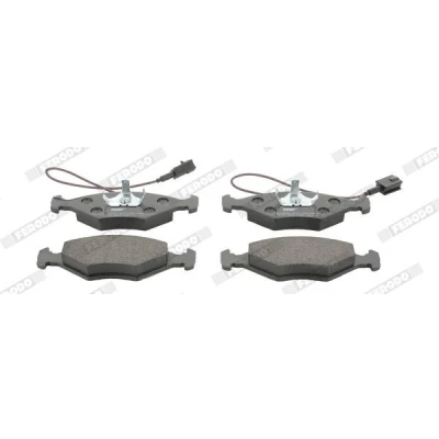 Image de FERODO PREMIER ECO FRICTION FDB912 Jeu de plaquettes frein contact signal d&#039;usure inclus avec clip piston sans accessoires