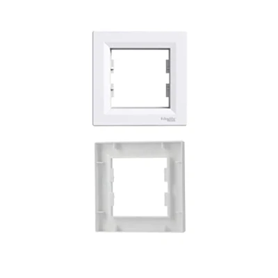 Image de Plaque / cadre simple, horizontale, blanc Asfora Schneider