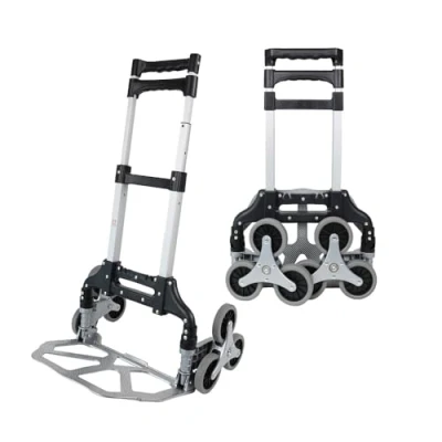 Image de Dönges Chariot d&#039;escalier robuste avec charge maximale de 75 kg Diable pliable corde d&#039;extension pour un maintien sûr Transport facile sur les escaliers et surfaces inégales Aide au