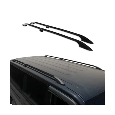 Image de Barres de Toit longitudinales Compatible avec Ford Transit Tourneo Custom 2012 2024 L2 Noir