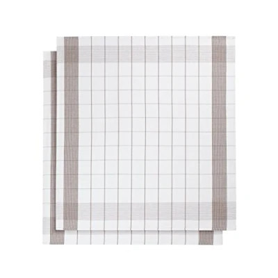 Image de de Witte Lietaer 200065 Mixte Lot 2 Torchons Lin/Coton Marron 68 x cm