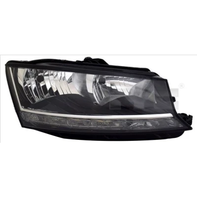 Image de TYC 20 19170 06 2 Phares gauche H7/H7, LED avec feu de circulation diurne pour à droite moteur électrique SKODA: Fabia III 5 portes
