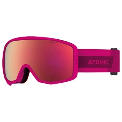 Image de Atomic, Masque de Ski pour Enfants, Double écran Cylindrique, Compatible avec des lunettes, Count Jr Rose/Bleu, AN5106200