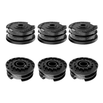 Image de Viilich Lot de 6 bobines fil pour coupe bordure Bosch Art 24, 27, 30 et 36 LI, bobine rechange 24+, 27+, 30+, en nylon (F016800351)