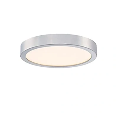 Image de Westinghouse Lighting 6119840 Luminaire encastré d&#039;intérieur à LED de 18 watts 21 cm une lampe traditionnel, finition nickel brossé, abat jour acrylique