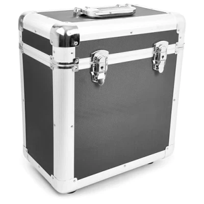 Image de Power Dynamics RC80 Valise Vinyles 24 x 35 39,5cm Noir, 12 Pouces, Poignées Intégrées, Construction Robuste, Idéal DJ Mobiles