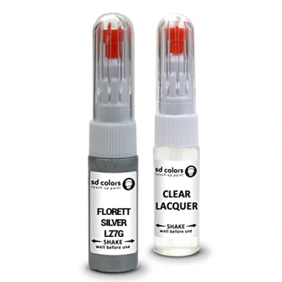 Image de SD COLORS Floret LZ7G Kit de réparation peinture pour retouche Argenté 20 ML Code couleur Flott (peinture + laque)