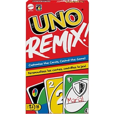 Image de Mattel Games UNO Remix, Jeu de société et Cartes Personnalisables, dès 7 Ans, GXD71