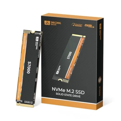 Image de SAN ZANG MASTER SSD 1To NVMe M.2, Interne Disque Dur 1 to, Vitesse de Lecture jusqu&#039;à 7000 Mo/s, PCIe Gen4 M.2 2280, 3D NAND Flash, pour Jeux PS5 et Ordinateur, S7000