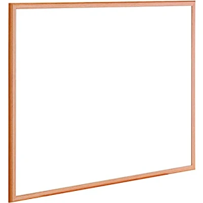 Image de Raylu Paper Tableau Blanc Mural avec Cadre en Bois 100% Naturel, Effaçable à Sec, Feutre Noir Inclus, Fabriqué Europe, Installation Facile (60 x 40 cm)