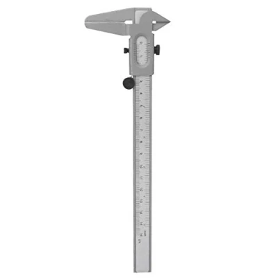 Image de Pieds à Coulisse Vernier en Acier Inoxydable Calibre de Micromètre 5/6 Pouce Règle Métal Haute Précision (6in)