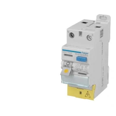 Image de interrupteur différentiel hager 40a 30 ma 2 pôles type ac vis / bd