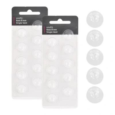 Image de Dome Appareil Auditif 8 mm Single Vent, pour Oticon, 20 PCS Dômes en Silicone Auditif, Accessoires Compatibles avec Oticon Minifit