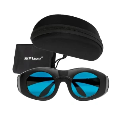 Image de MCWlaser Lunettes de Protection Laser OD6+ 600nm 1100nm DIR L6 Sécurité pour ND:YAG,Diode 694nm 755nm 808nm 980nm 1064nm Wide Spectrum Continuous Absorption Type EP 14 style 4