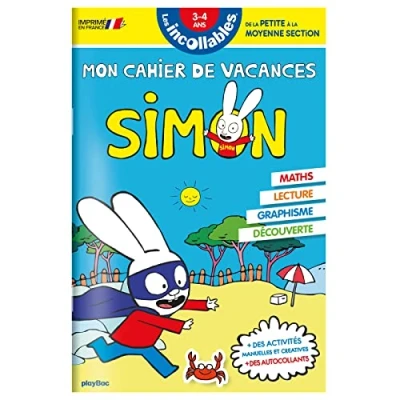 Image de Les incollables Cahier De vacances Simon la PS à MS 3 4 ans Livre d’occasion Correct