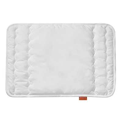 Image de sleepling 196280 Oreiller Plat pour bébé 100% Microfibre hypoallergénique Made in EU Ökotex 100 60 degrés Lavable 40 x cm, Blanc