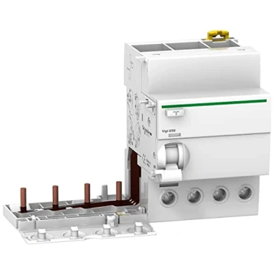 Image de Schneider A9 V41463 Vigi Ic60 4P 63 A 30 mA AC à Courant résiduel Disjoncteur, Blanc