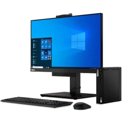 Image de Lenovo ThinkCentre M75q AMD Ryzen™ 7 5700GE 16 Go DDR4 SDRAM 512 SSD Windows 11 Pro Mini PC Noir Neuf
