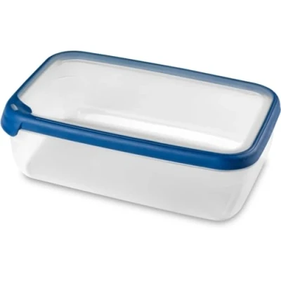 Image de CURVER Boîte alimentaire rectangulaire multi usage 4L en polypropylène 100% recyclé, 30x20x9,4 cm, Adapté au Micro Ondes, Lave Vaisselle, Congélateur bleu, pour la cuisine